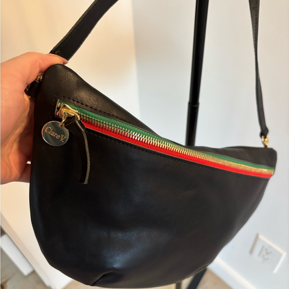 Clare V Grande Fanny with Multicolor Zipper